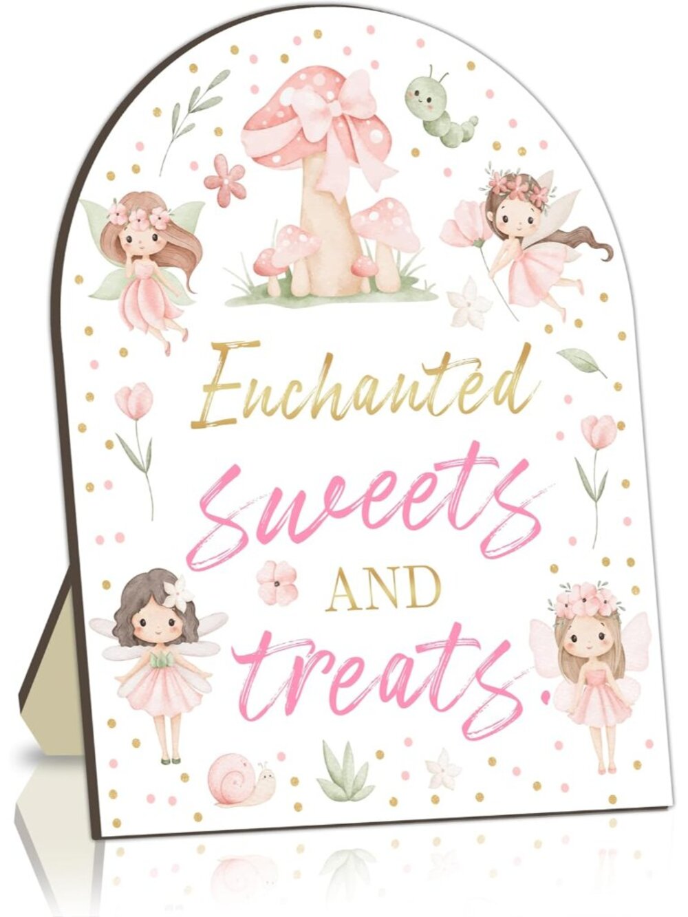 Sweets & Treats Table Sign, Fairy Bar Sign for Baby Shower, Fairy Princess Party